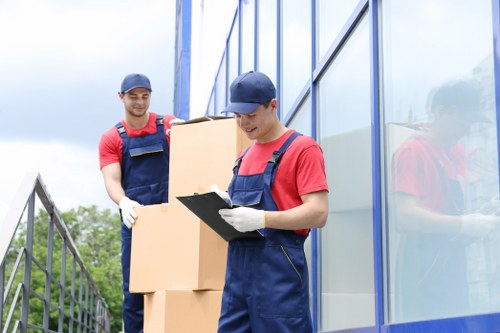 Local removals team working in Thamesmead residential streets