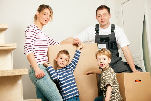 Local moving van helping with furniture transport in Thamesmead