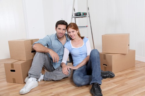 Furniture pick-up service for homes in Thamesmead with bulky items being removed