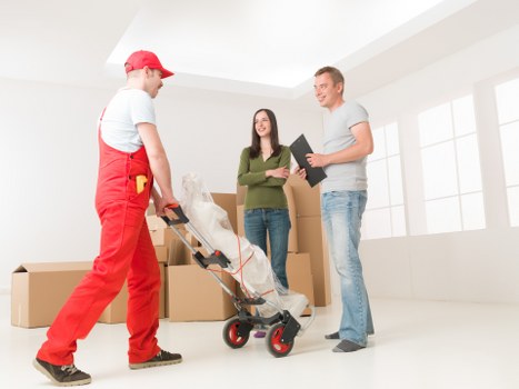 Packing and loading support for a flat move in Thamesmead